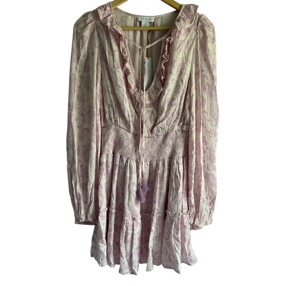 House of Harlow 1960 X Revolve Small Ajay Mini Tiered Purple Pink Gold‎ - Picture 1 of 8